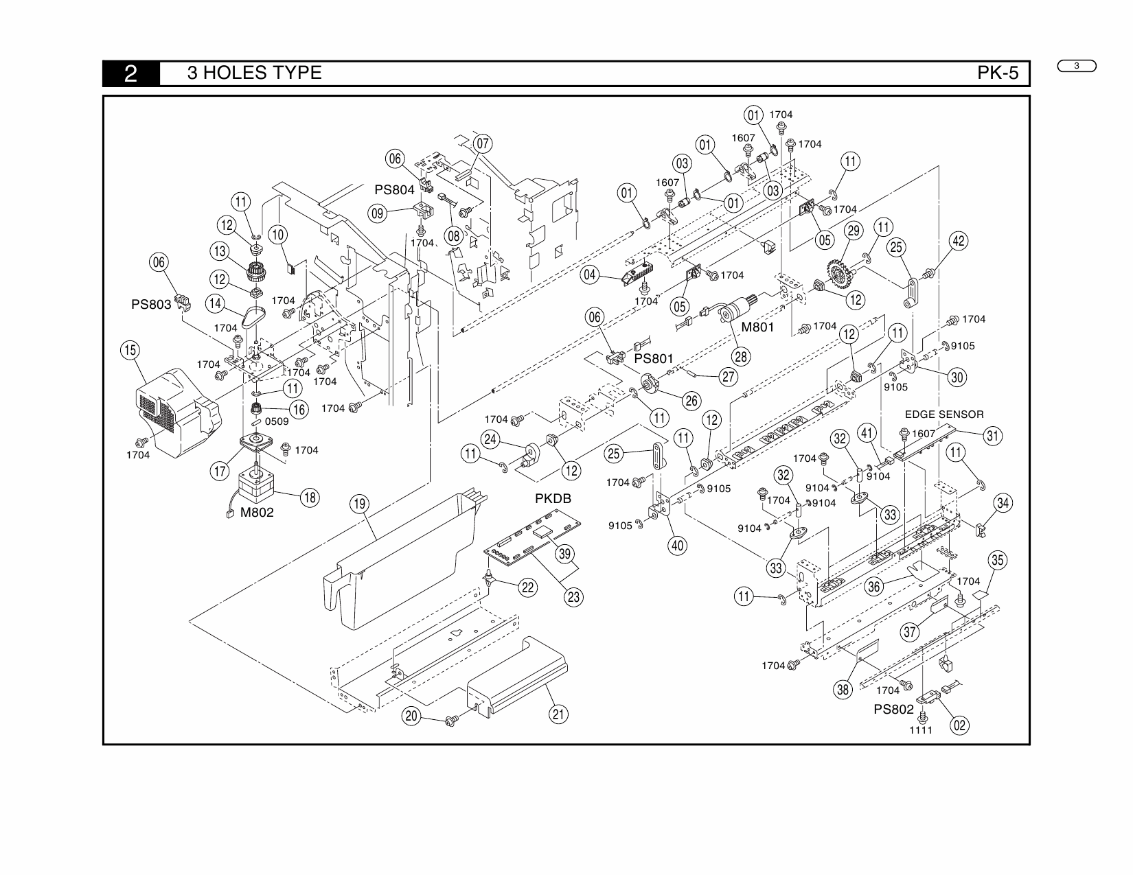 Konica-Minolta Options PK-5 Parts Manual-3